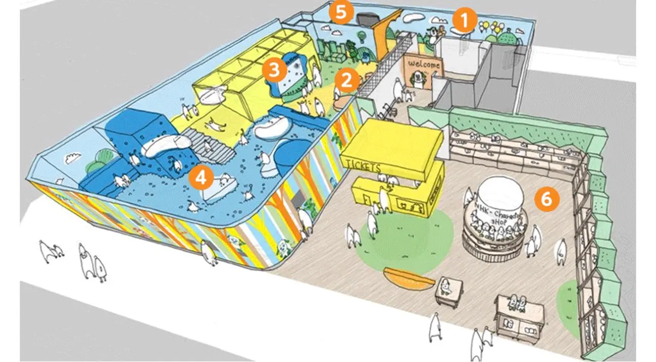 Plan de l'espace Nicohapi Kids au Tobu Ikebukuro