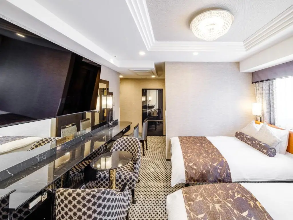 Chambre d'un APA Hotel à Akihabara, hôtel pas cher à Tokyo pour une famille de 3