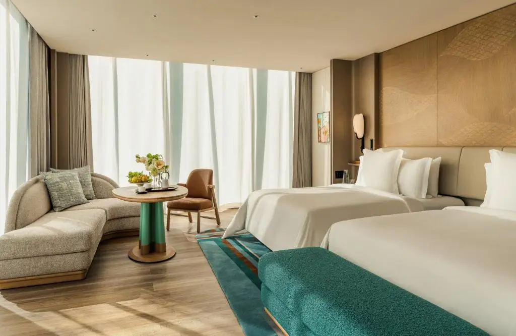 Chambre du Four Seasons Hotel Tokyo at Otemachi, hôtel de luxe à Tokyo pour les familles
