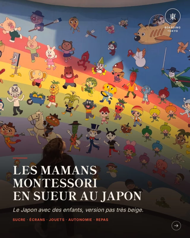 Les mamans Montessori en sueur au Japon 🇯🇵🥲

Depuis qu'on vit à Tokyo, il y a quelques principes qu'on a… légèrement revus à la baisse.

Le sans sucre, le 100 % bio (moins de 1 % des terres agricoles ici), les jouets sobres, les écrans, les personnages absolument partout : ici, l'enfance est colorée, sucrée et très loin du beige. 😂

Vous tiendriez combien de temps ? 👀

#tokyo #japon #boardingtokyo #famillejapon #japonenfamille